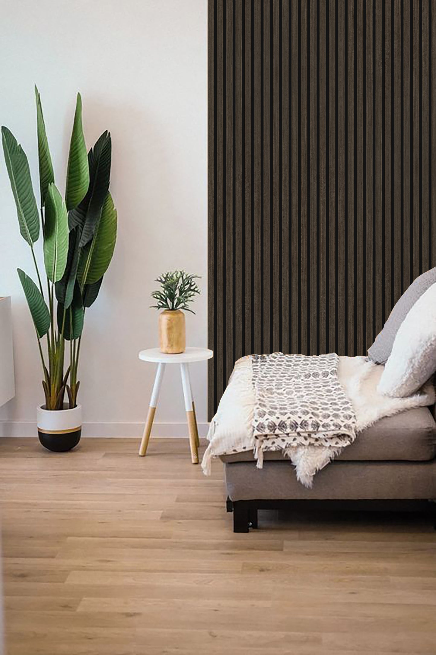 DELUX Pannelli Acustici Legno 270x60 cm - Wenge