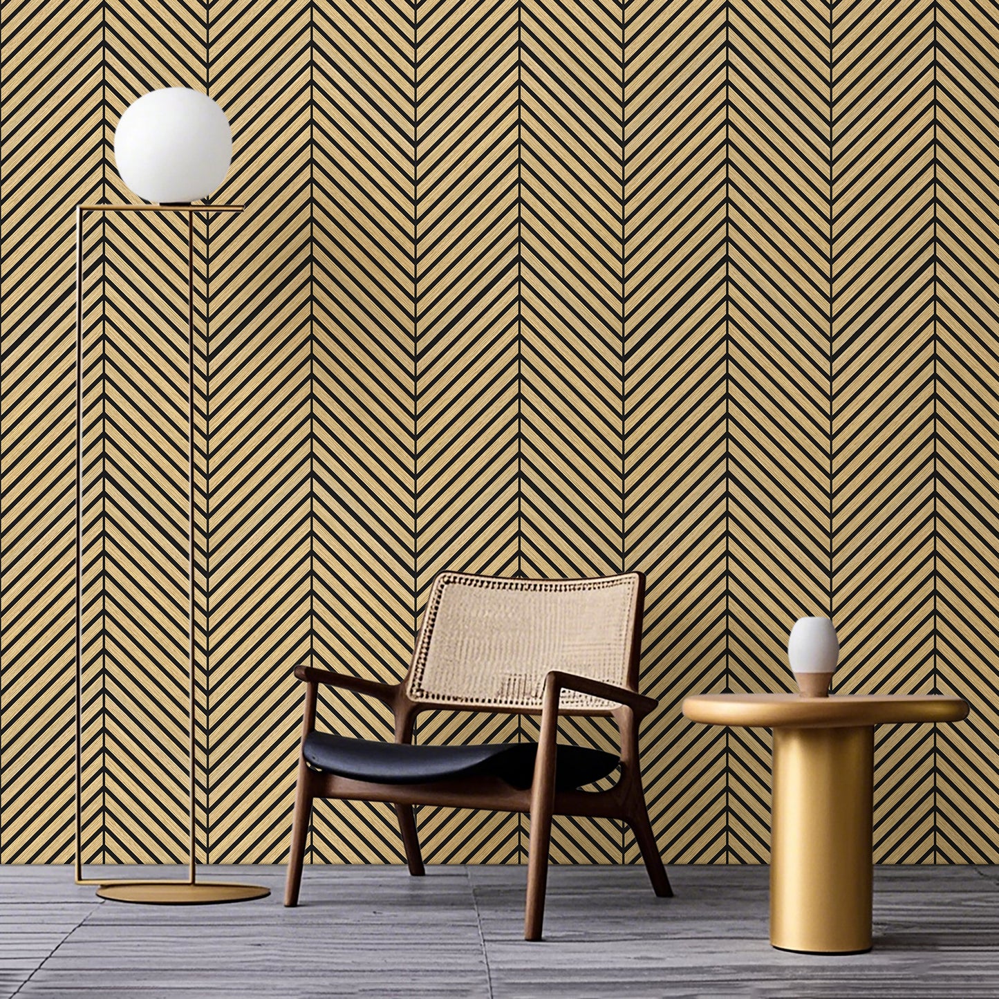 DELUX Pannelli Acustici Legno 270x60 cm - Rovere Herringbone