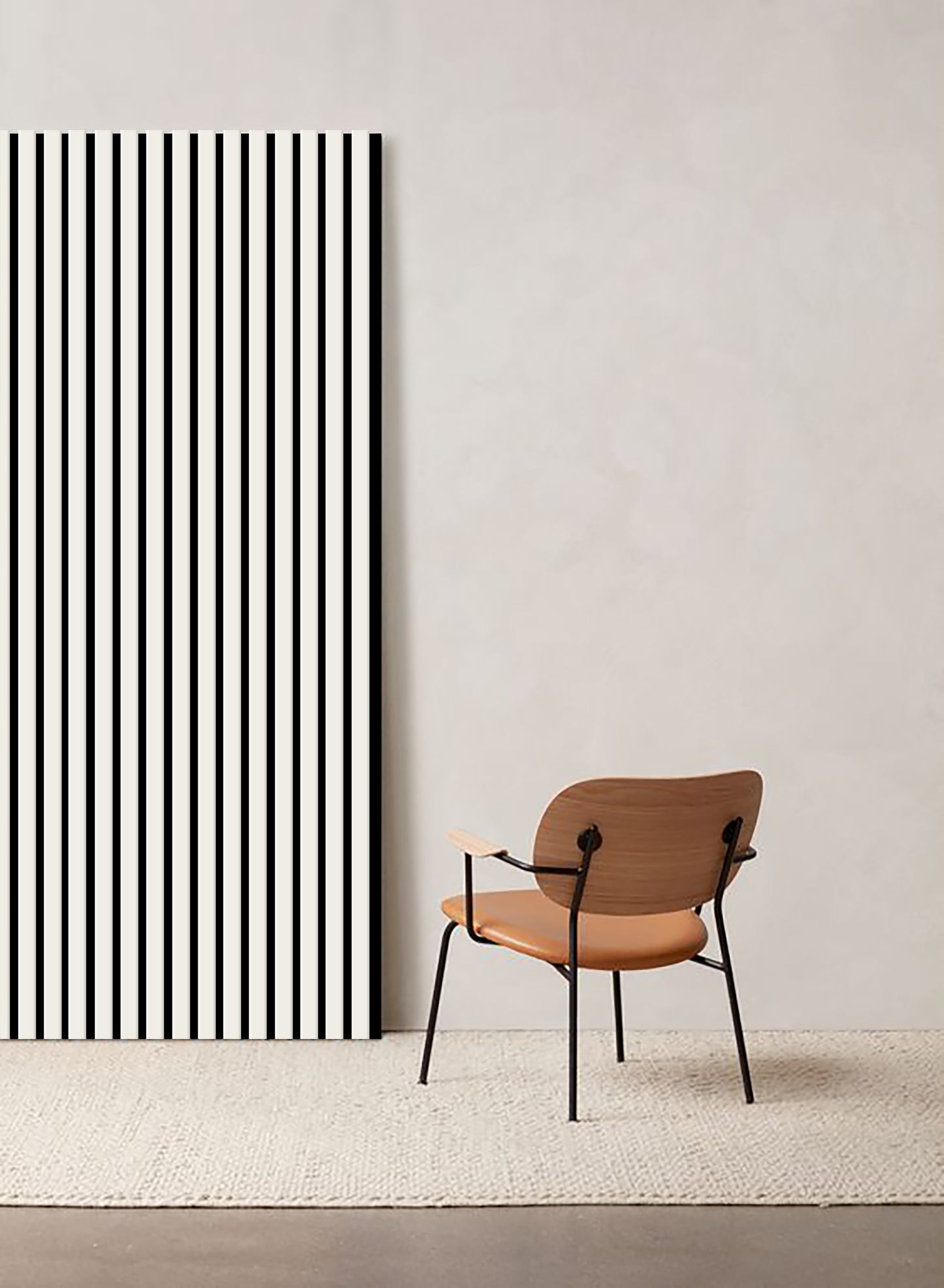 3D DELUX Pannelli Acustici Legno 270x60 cm - Bianco