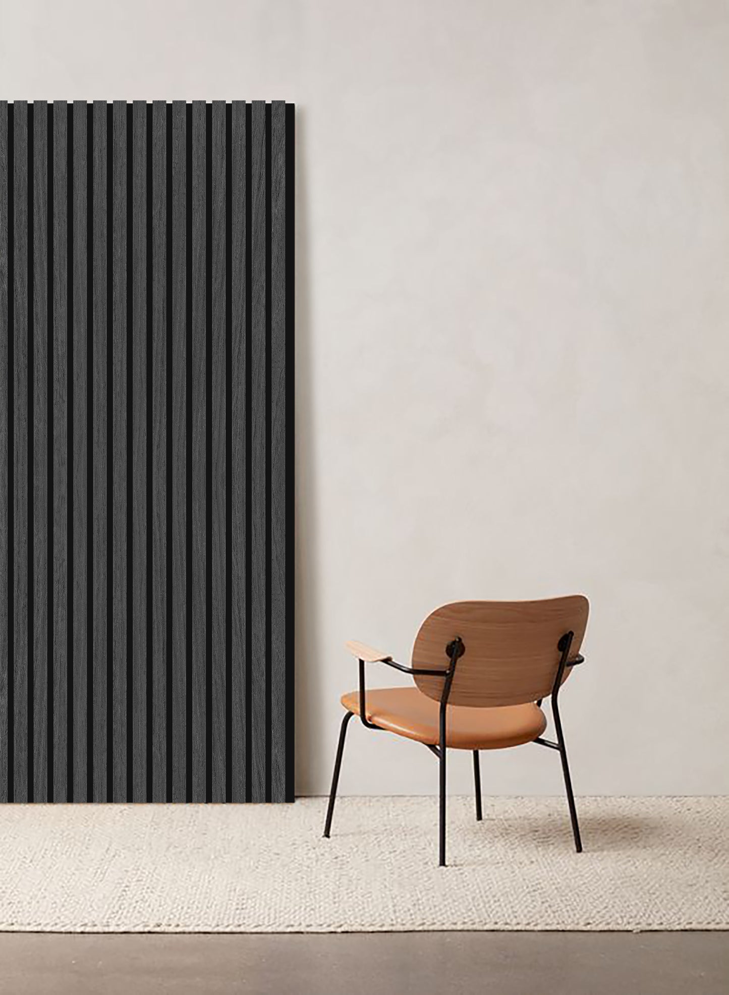 DELUX Pannelli Acustici Legno 270x60 cm - Ebano Africano