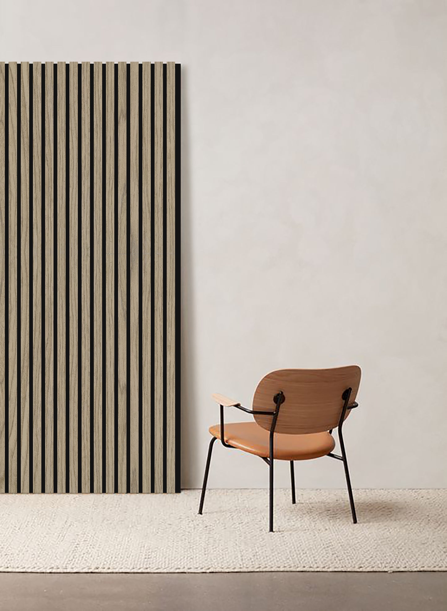 DELUX Pannelli Acustici Legno 270x60 cm - Noce