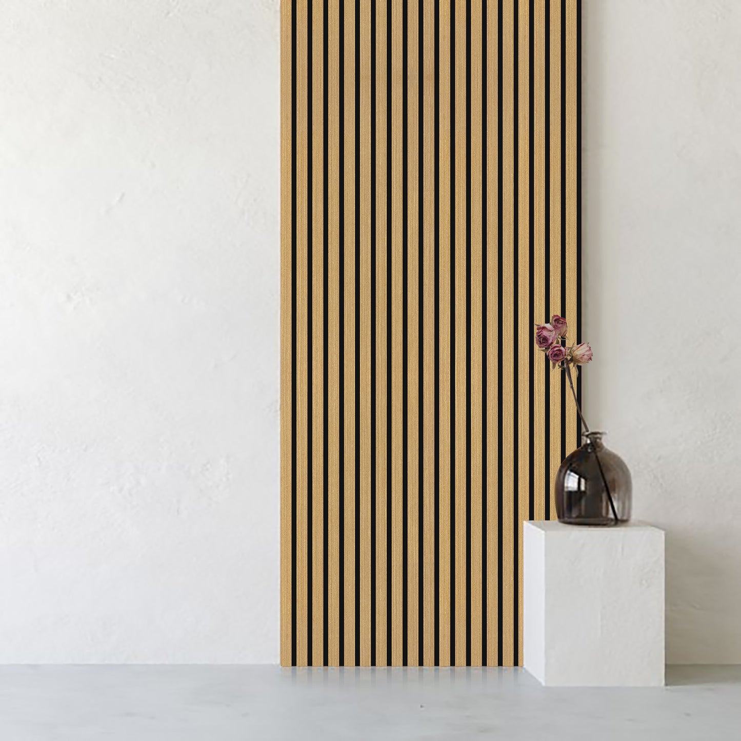 DELUX Pannelli Acustici Legno 300x60 cm - Rovere Scuro