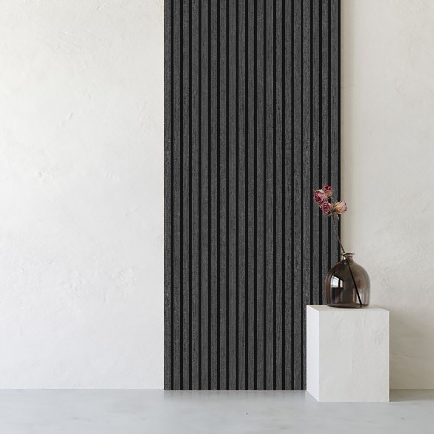 DELUX Pannelli Acustici Legno 270x60 cm - Ebano Africano