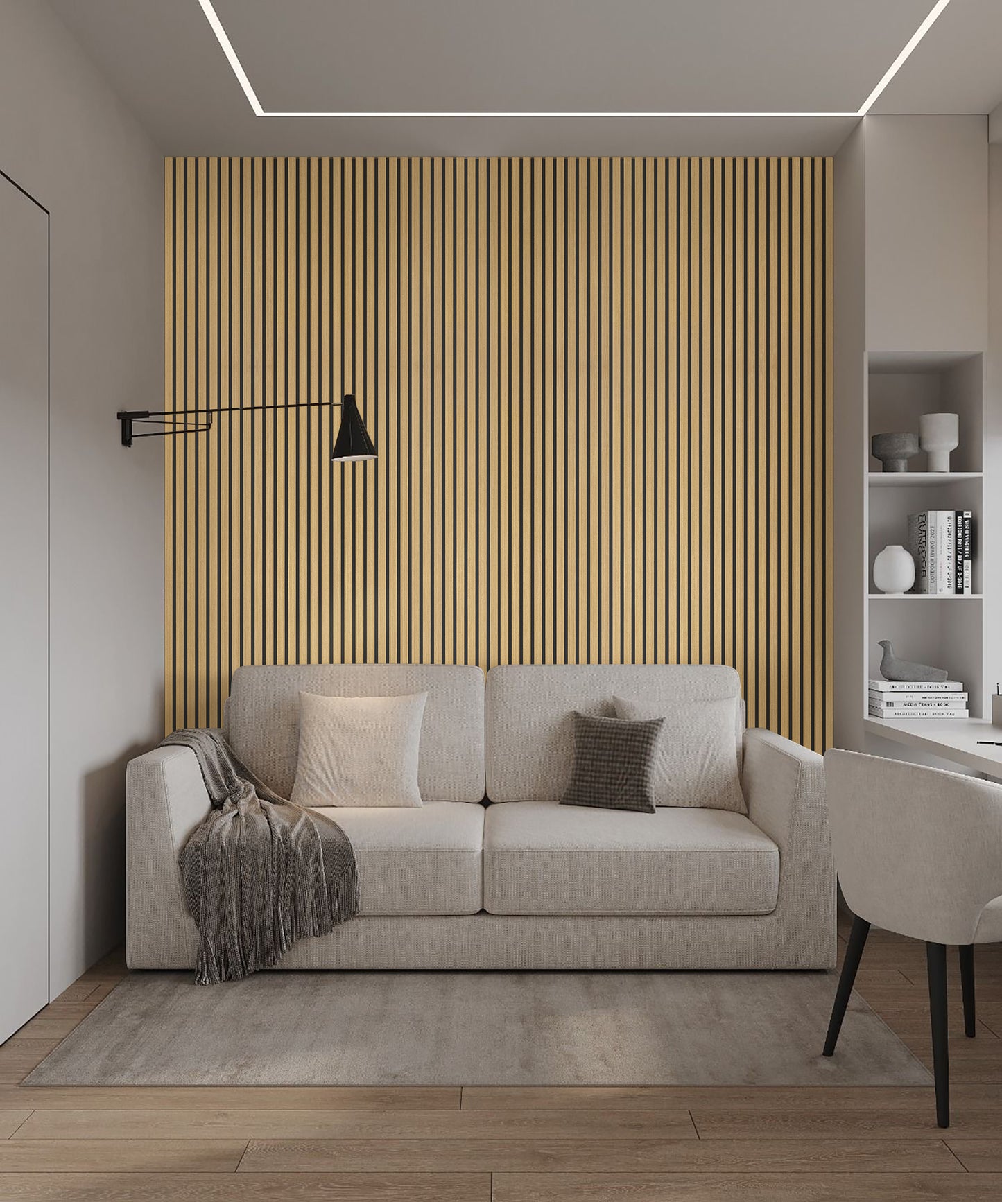 -50% NATURE Pannelli Acustici Legno 240x60 cm - Rovere Scuro