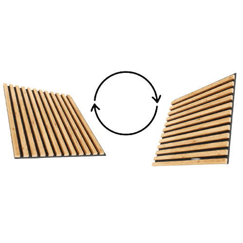 Pannelli 3D 60x60 cm - Rovere Naturale