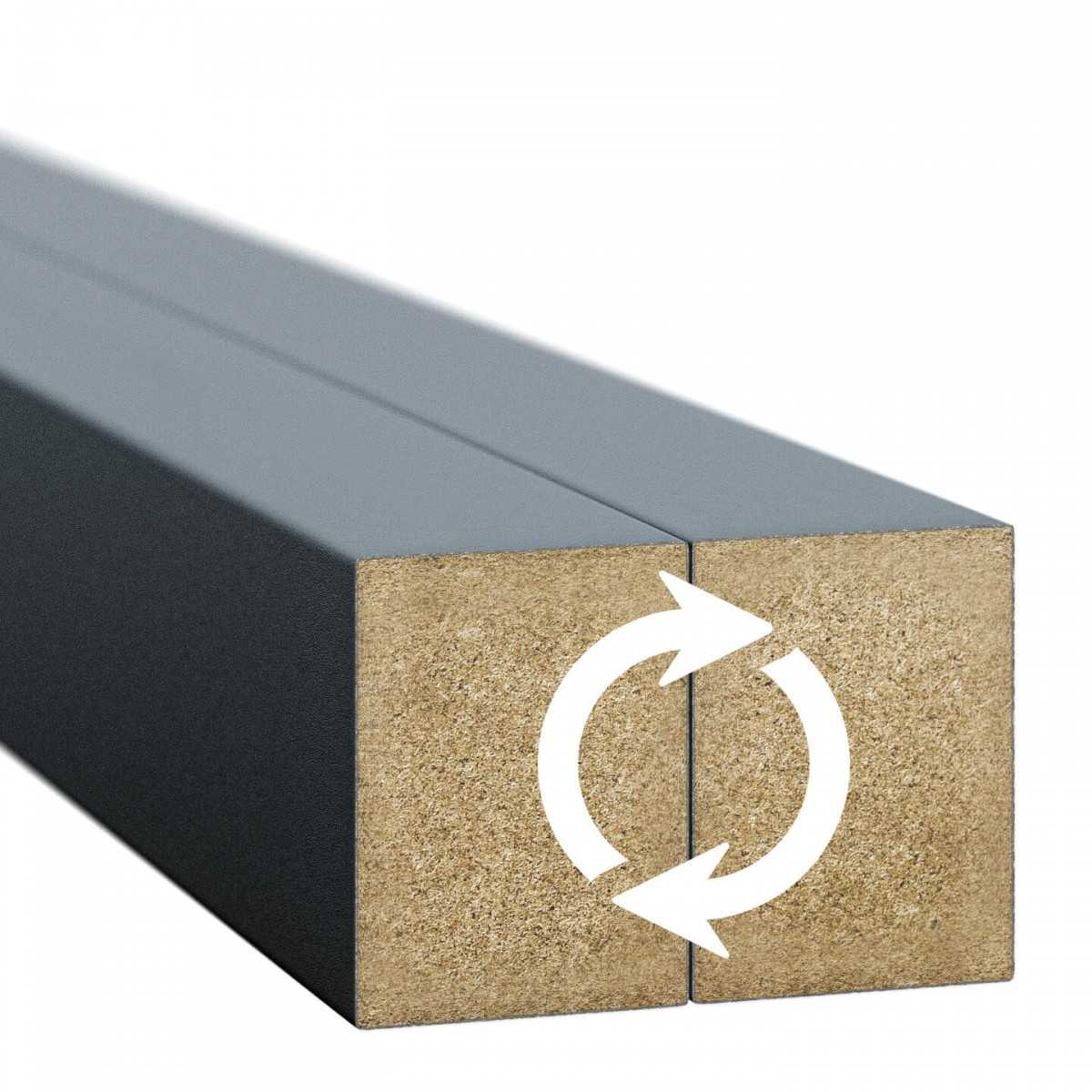 Lamelle Decorative 3x4 cm - Rovere Antracite