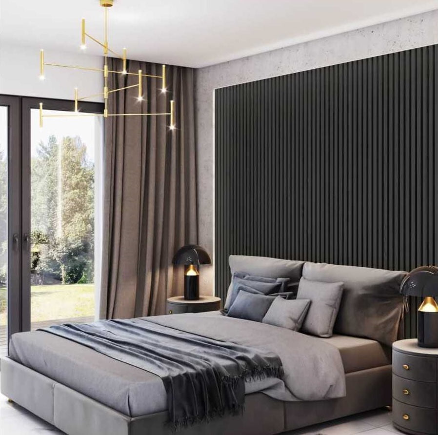 Lamelle Decorative 3x4 cm - Rovere Antracite