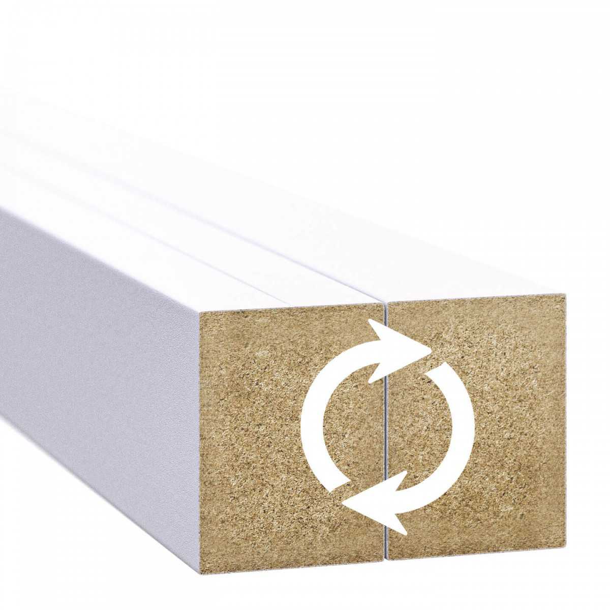 Lamelle Decorative 3x4 cm - Bianco Opaco