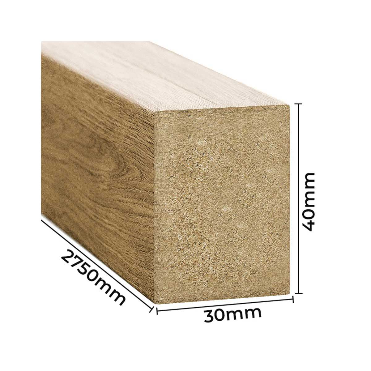 Lamelle Decorative 3x4 cm - Rovere Naturale