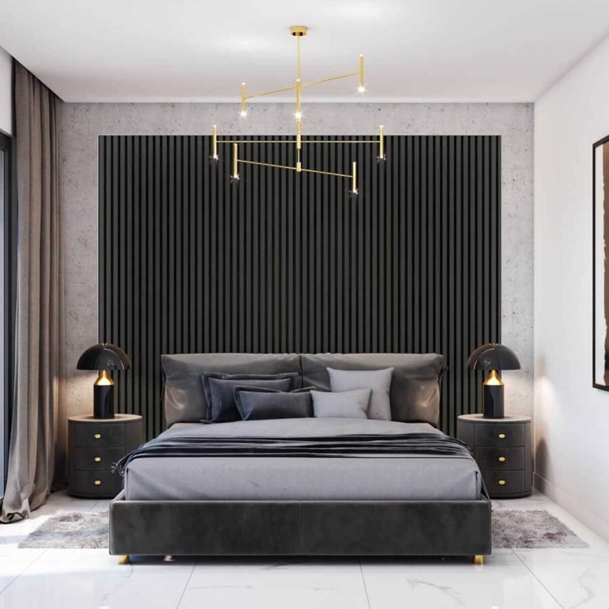 Lamelle Decorative 3x4 cm - Nero Opaco