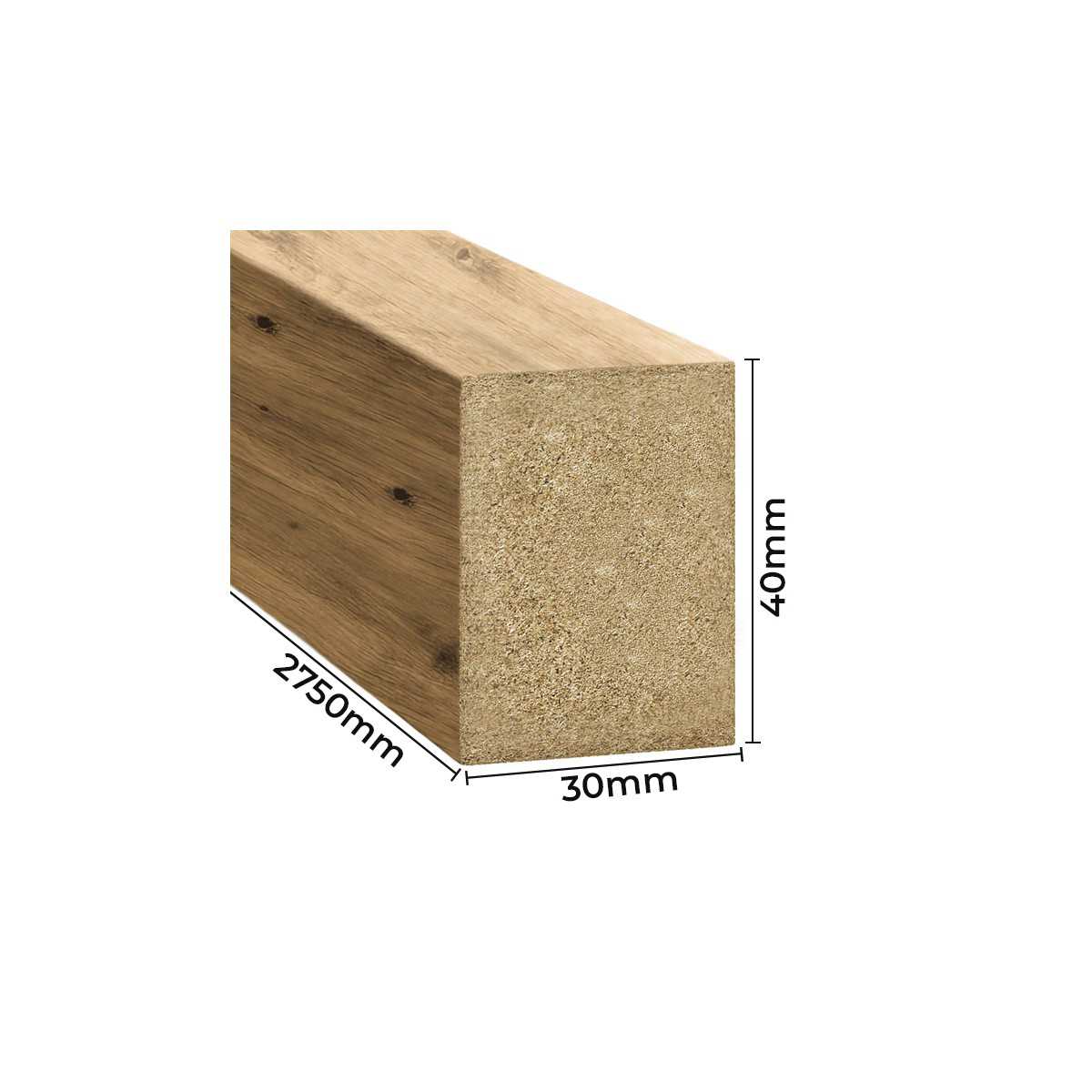 Lamelle Decorative 3x4 cm - Rovere Artisan