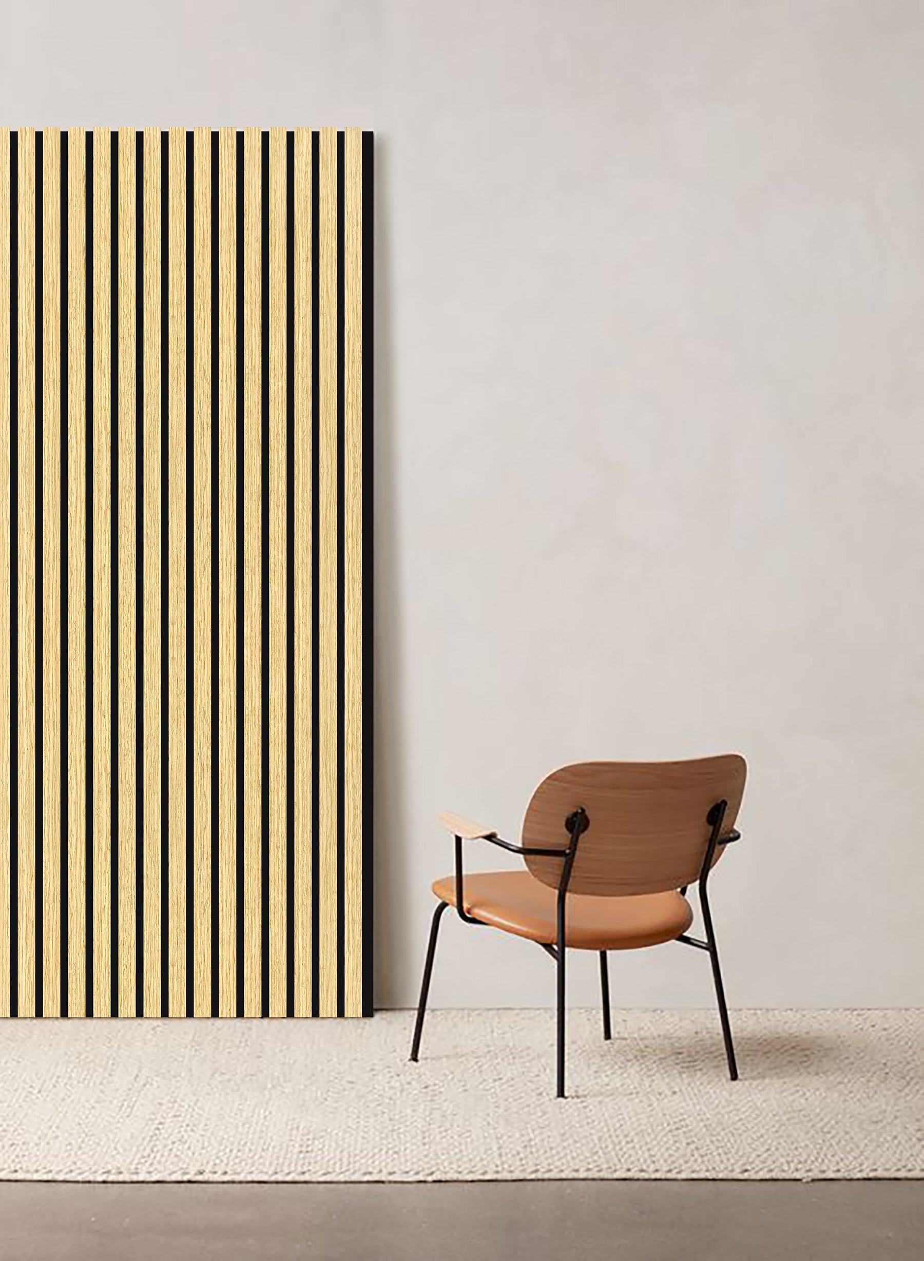 Pannelli Fonoassorbenti In Legno | 120x60x10cm | Isolamento Acustico Stanza | Colore Curcuma - Foto 4