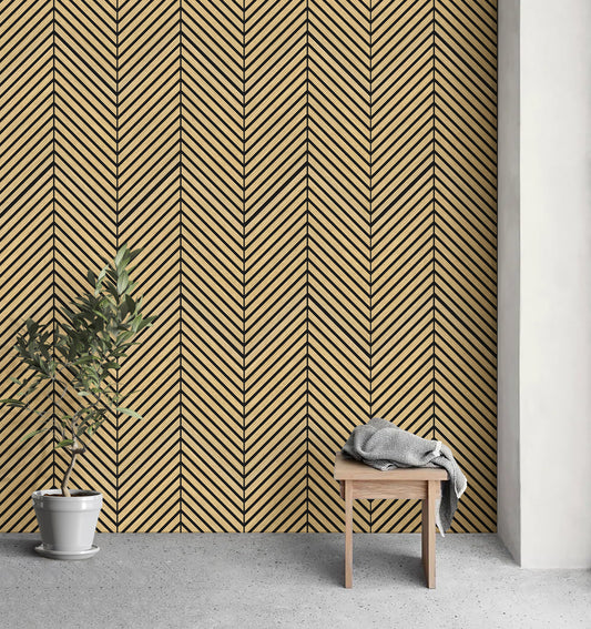 DELUX Pannelli Acustici Legno 270x60 cm - Rovere Herringbone