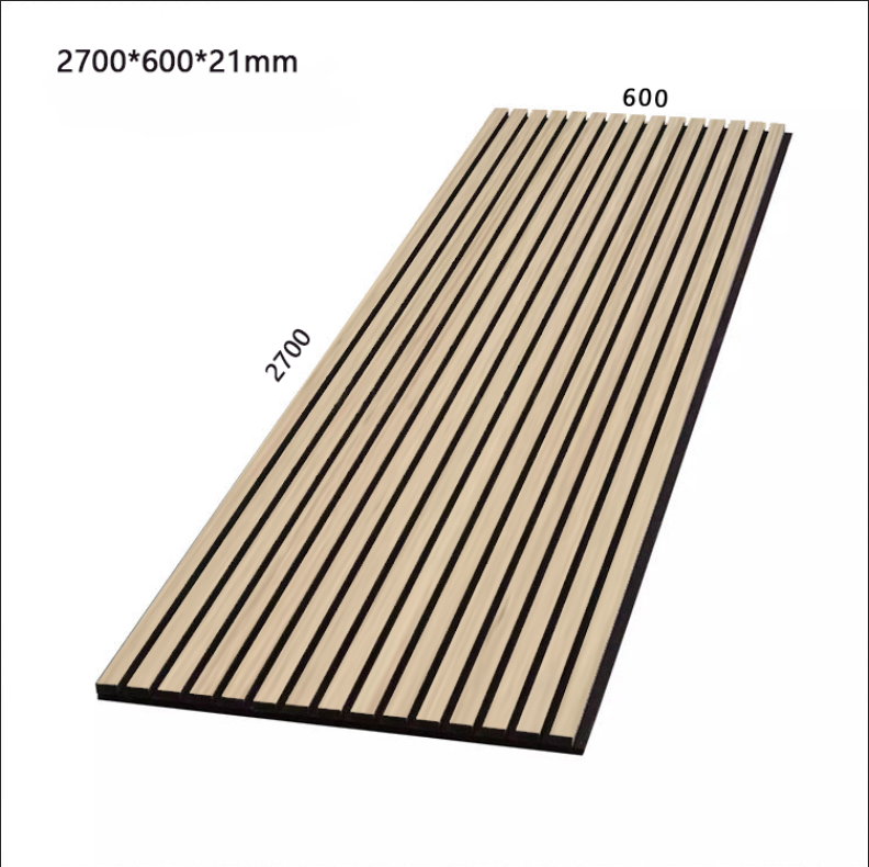 Le stecche di legno lineari rendono incombustibile per decorare i pannelli  acustici di legno fonoassorbenti